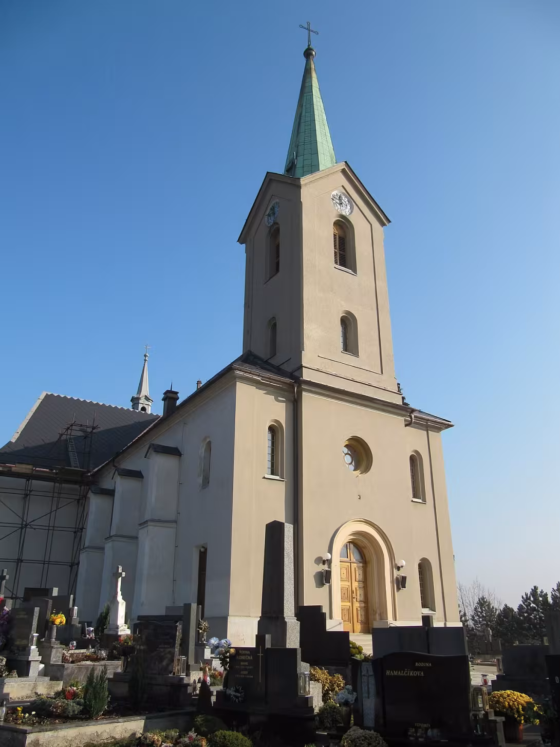 Dnešní pohled – Kostel svatého Vojtěcha a svaté Cecílie