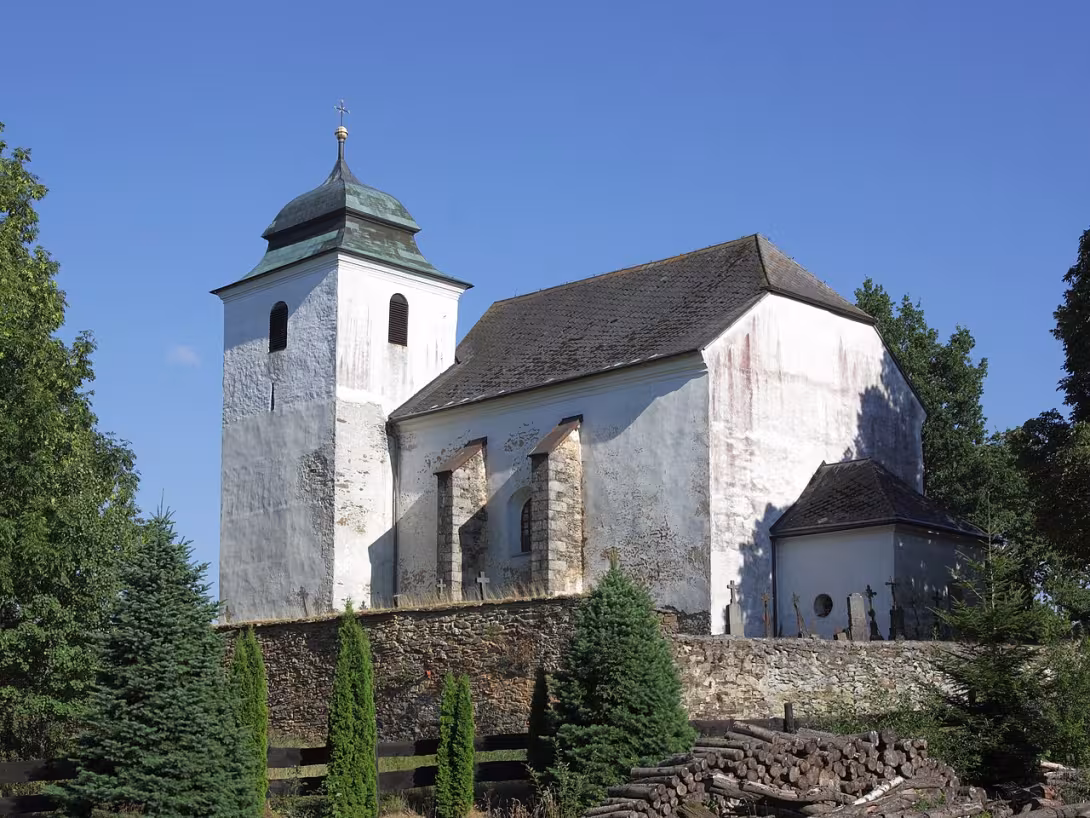 Dnešní pohled – Kostel svatého Václava (Hora Svatého Václava)