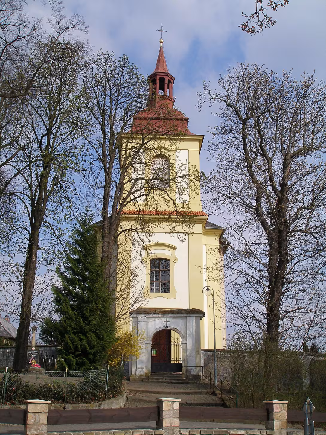 Dnešní pohled – Kostel svatého Václava (Boseň)