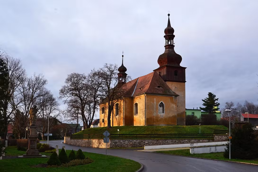 Dzisiejszy widok – Kostel svatého Václava (Strupčice)