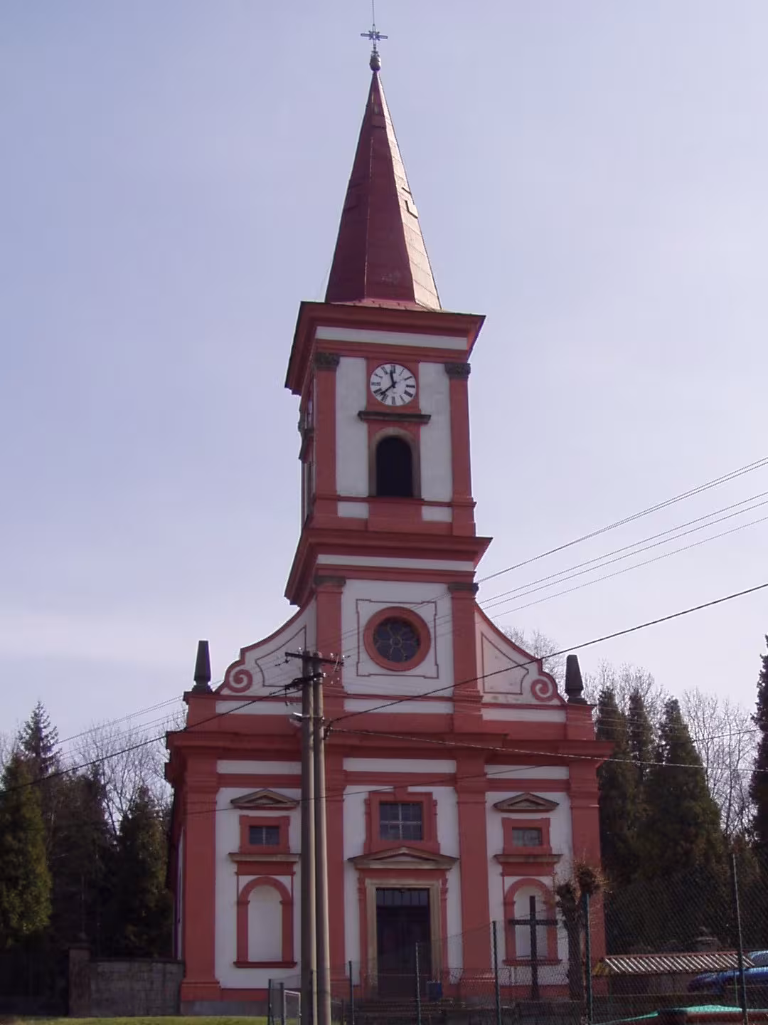 Dzisiejszy widok – Kostel svatého Václava (Machov)