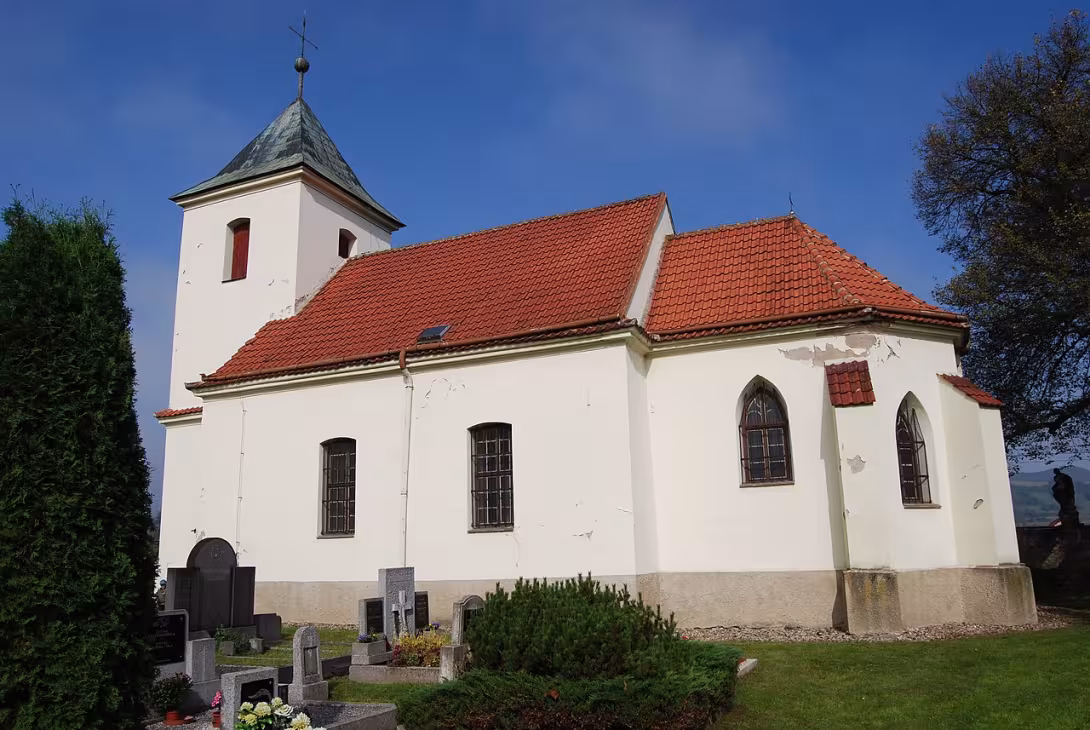Dnešný pohľad – Kostel svatého Václava (Brozánky)