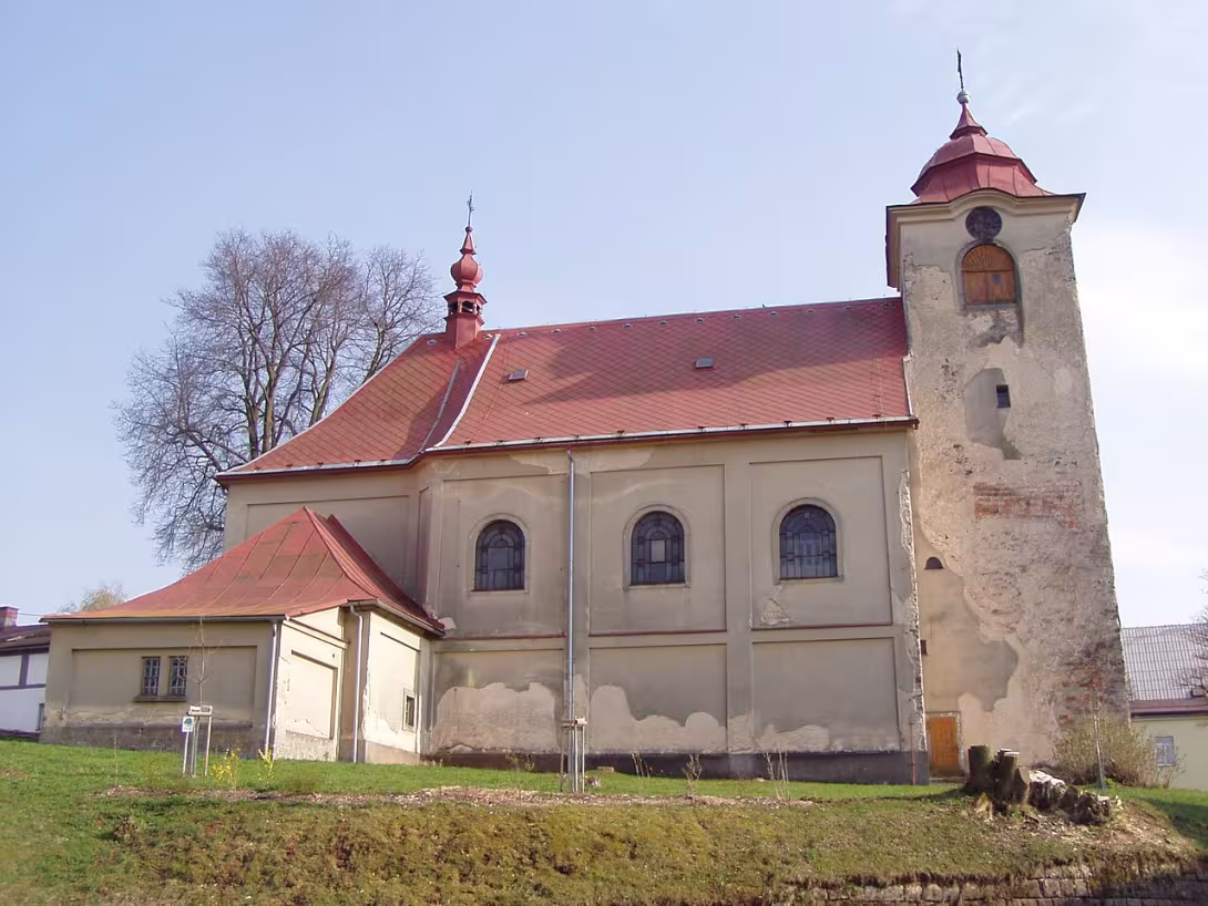 Dnešní pohled – Kostel svatého Václava (Kocléřov)