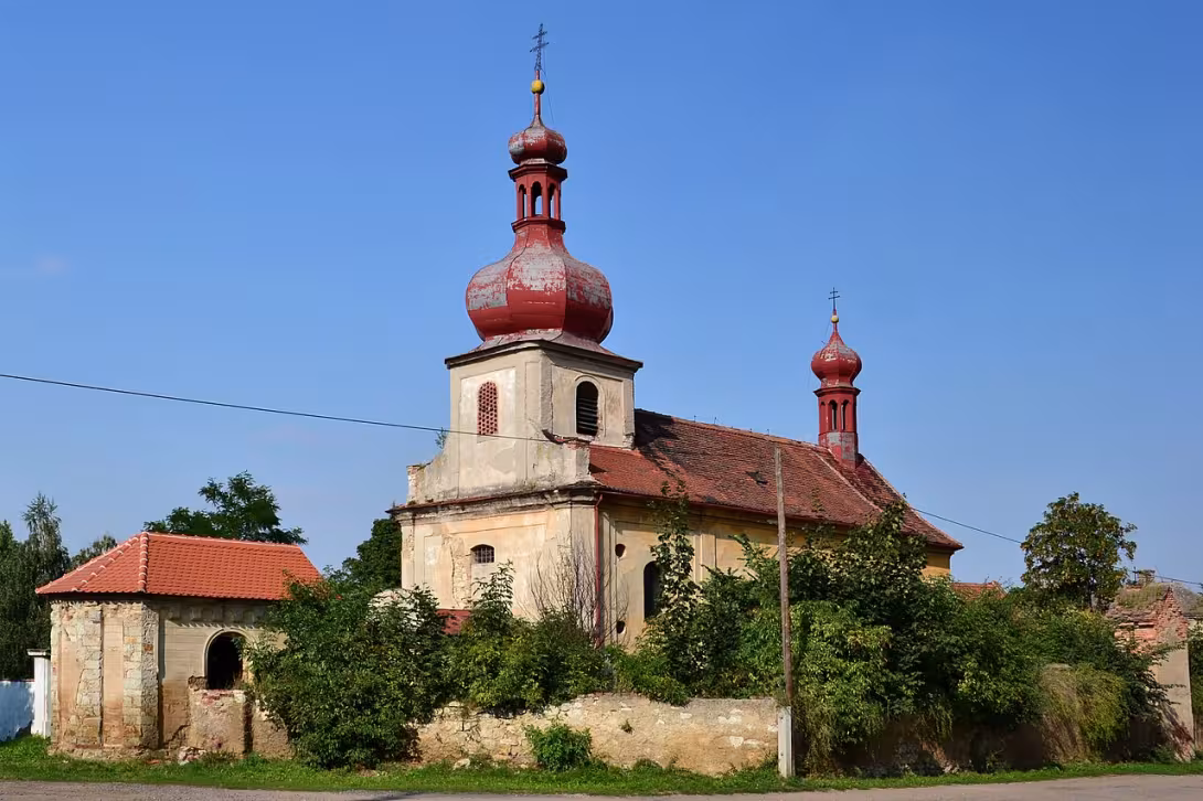 Dnešní pohled – Kostel svatého Václava (Radíčeves)
