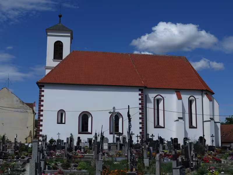 Dnešní pohled – Kostel svatého Václava (Předslavice)