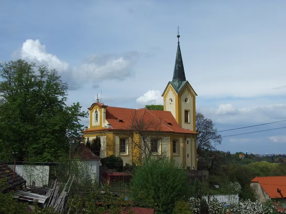 Today's view – Kostel svatého Václava (Horní Mokropsy)
