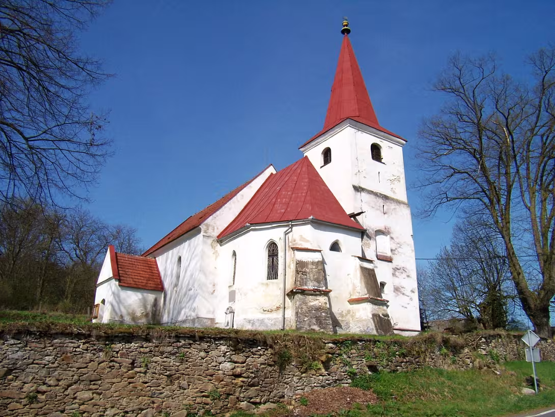 Dnešní pohled – Kostel svatého Václava (Kydliny)
