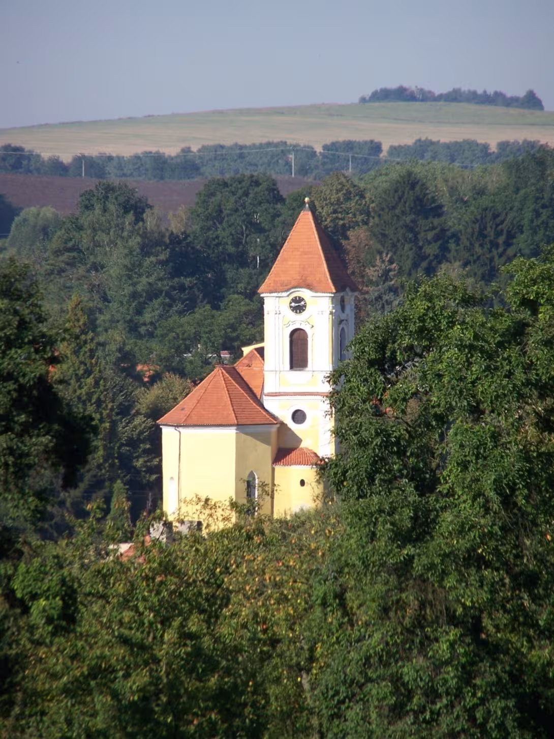 Dzisiejszy widok – Kostel svatého Šimona a Judy (Bystřice)