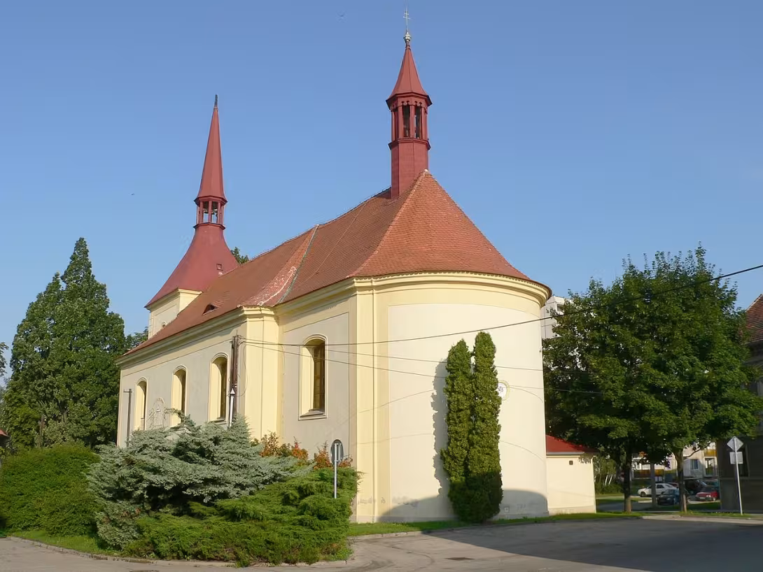 Dnešní pohled – Kostel svatého Šimona a Judy (Štětí)