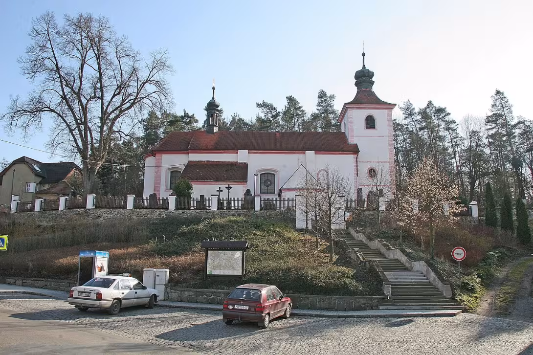 Dnešní pohled – Kostel svatého Šimona a Judy (Týnec nad Sázavou)