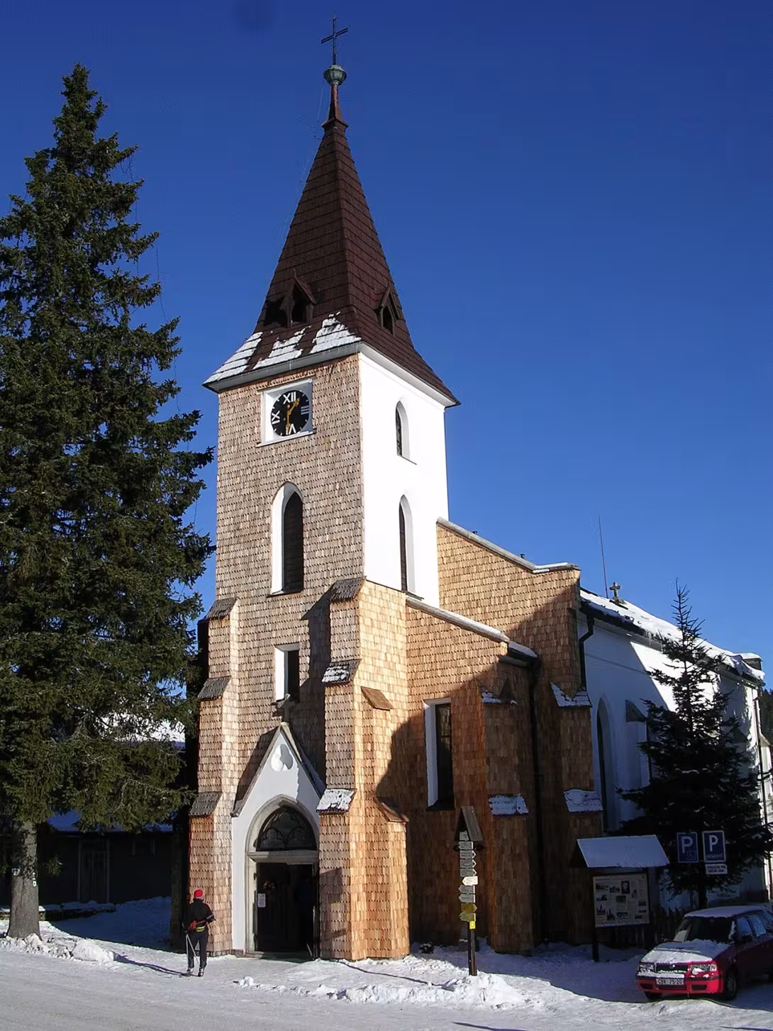 Dnešní pohled – Kostel svatého Štěpána (Kvilda)