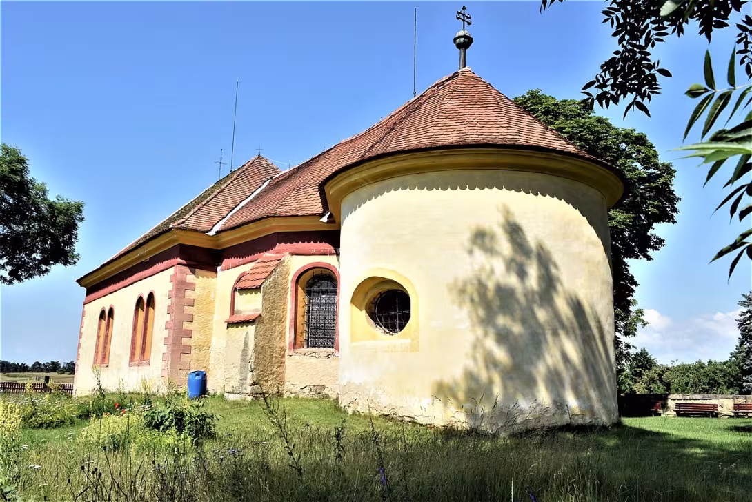 Dnešní pohled – Kostel svatého Štěpána (Skřivaň)