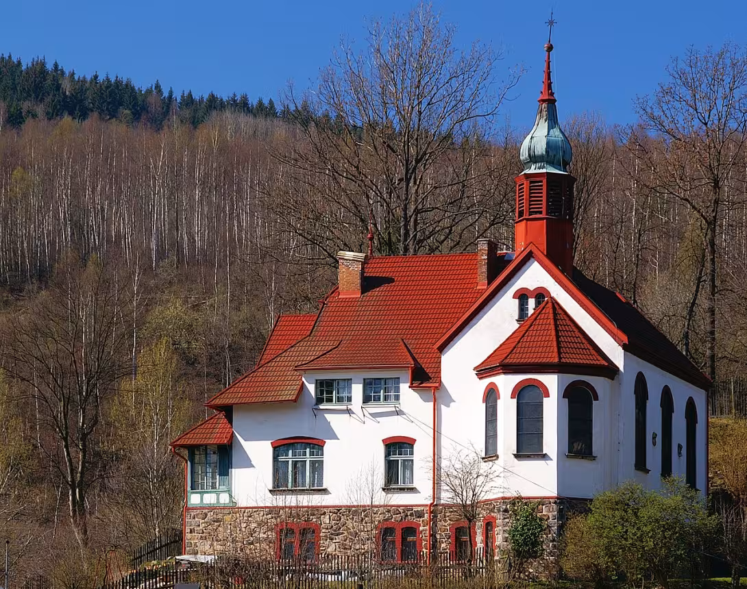 Today's view – evangelický kostel Spasitele