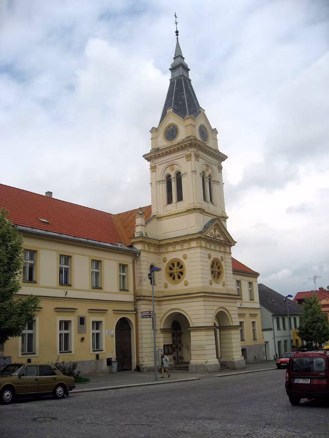 Dnešní pohled – evangelický kostel v Humpolci