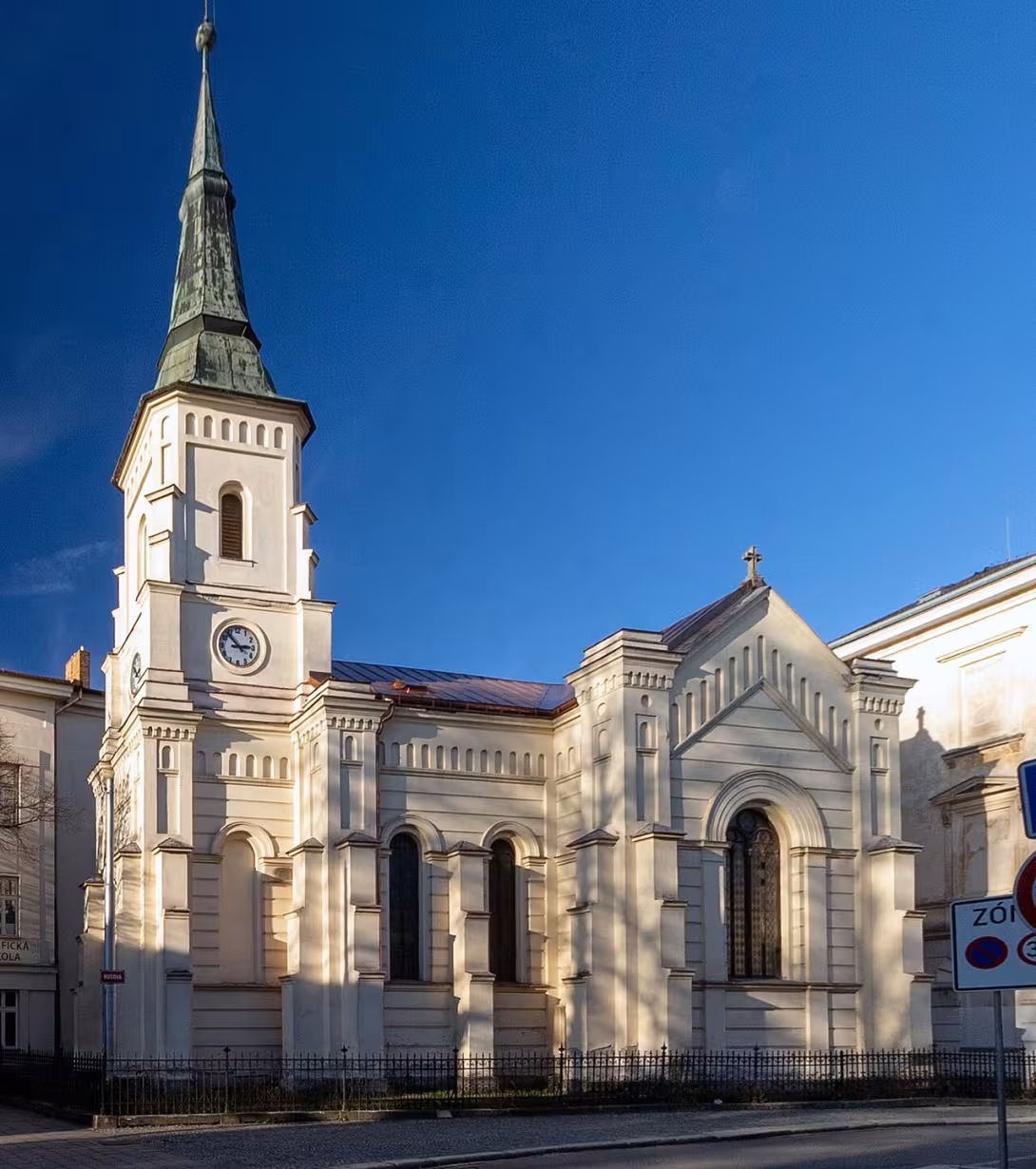 Dnešní pohled – evangelický kostel v Jihlavě