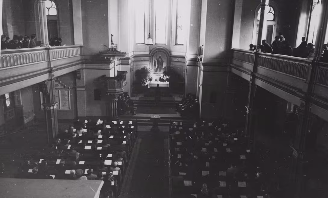 Today's view – evangelický kostel v Liberci