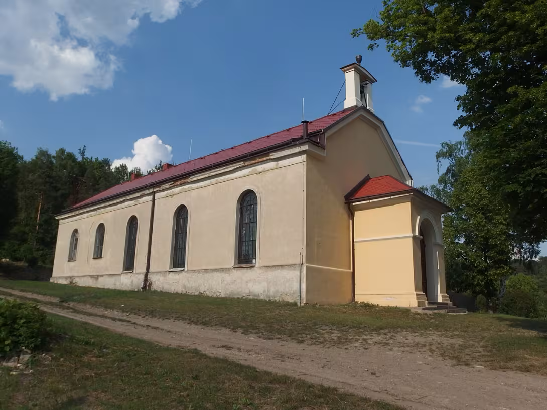 Dnešný pohľad – evangelický kostel v Moravské Chrastové