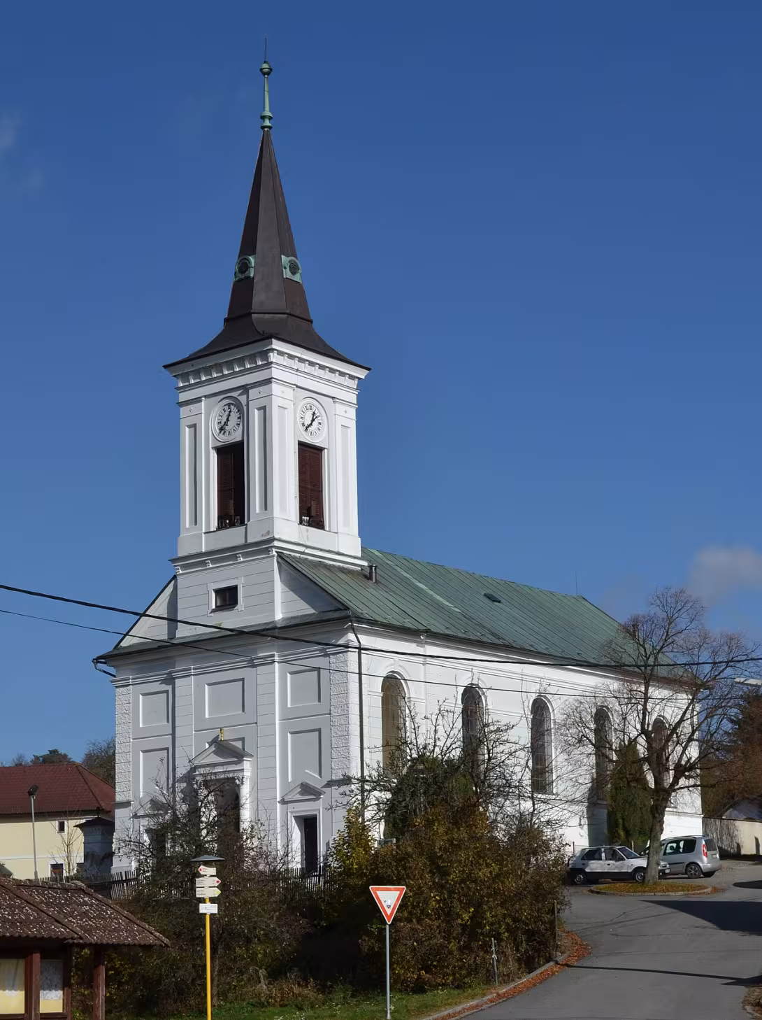 Dzisiejszy widok – evangelický kostel v Rovečném