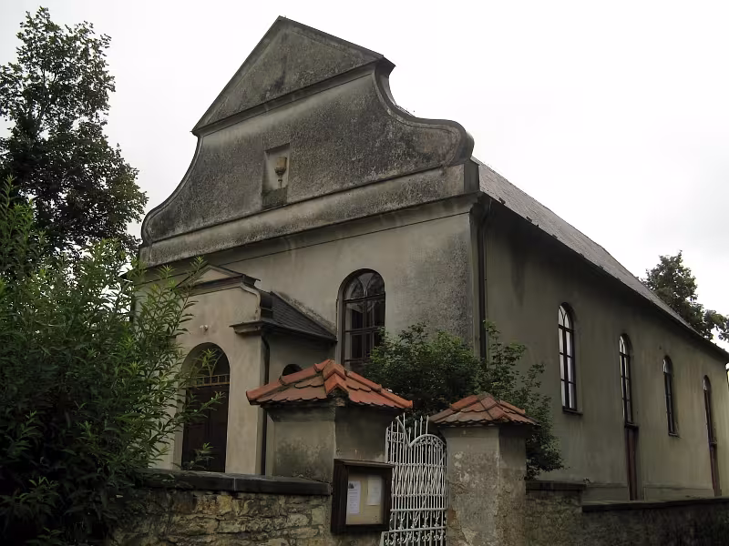 Dzisiejszy widok – evangelický kostel ve Sloupnici