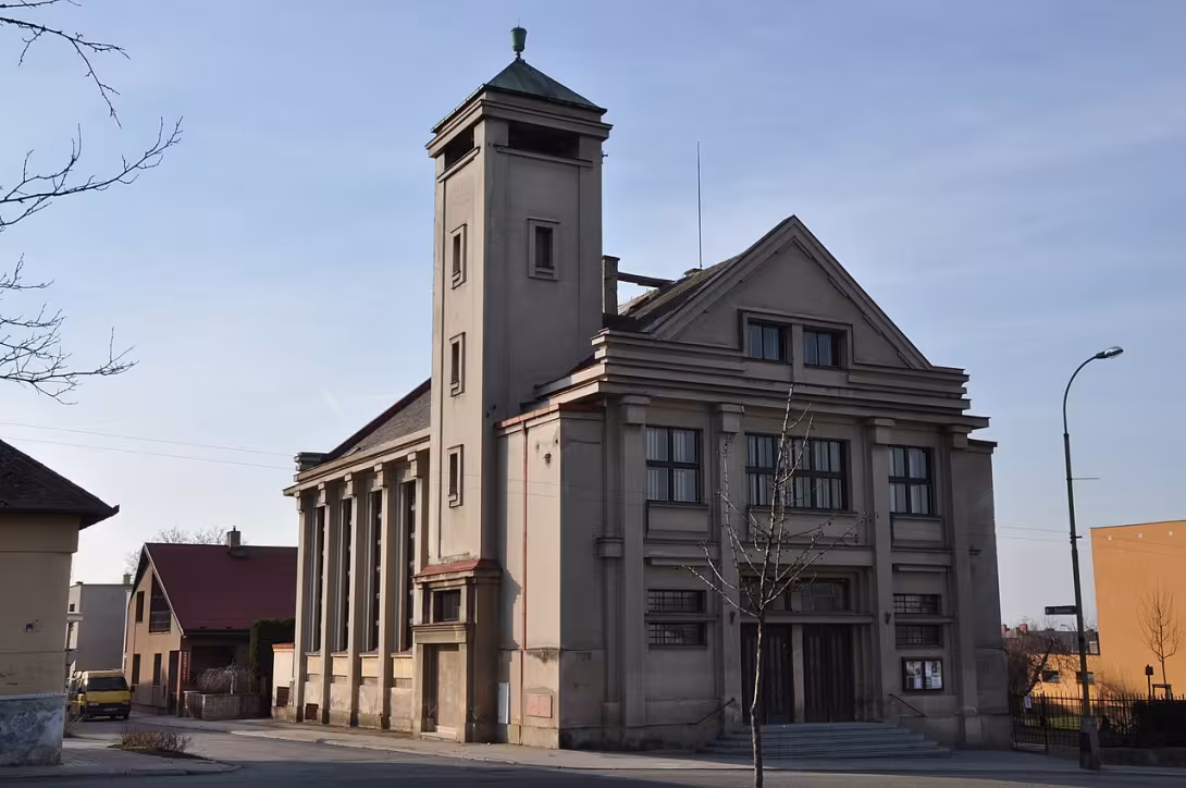 Dzisiejszy widok – husitský kostel v Heřmanově Městci