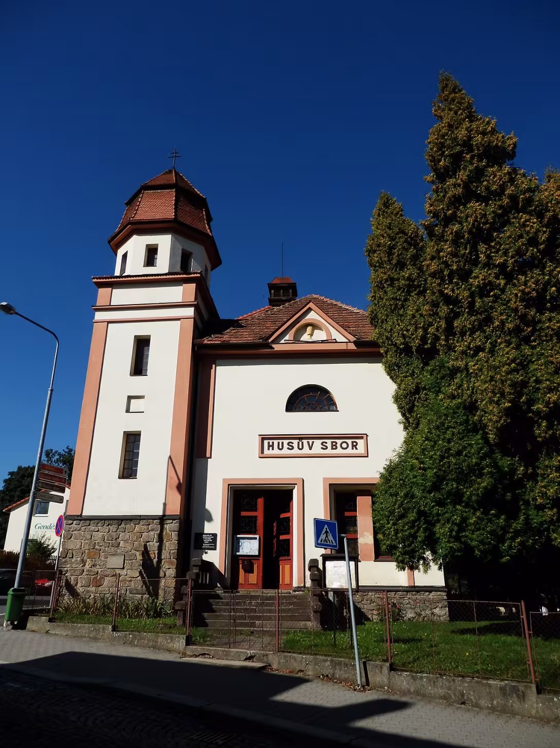 Dnešní pohled – husitský kostel v Ledči nad Sázavou