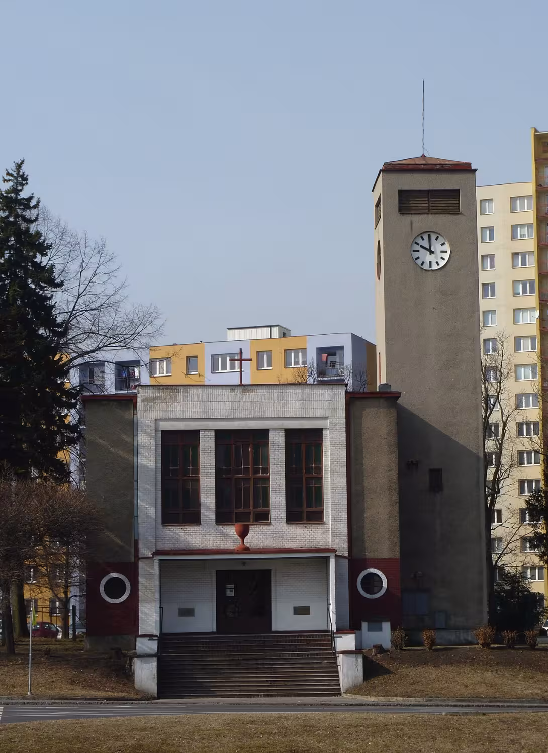 Dnešní pohled – husitský kostel v Ostravě-Zábřehu