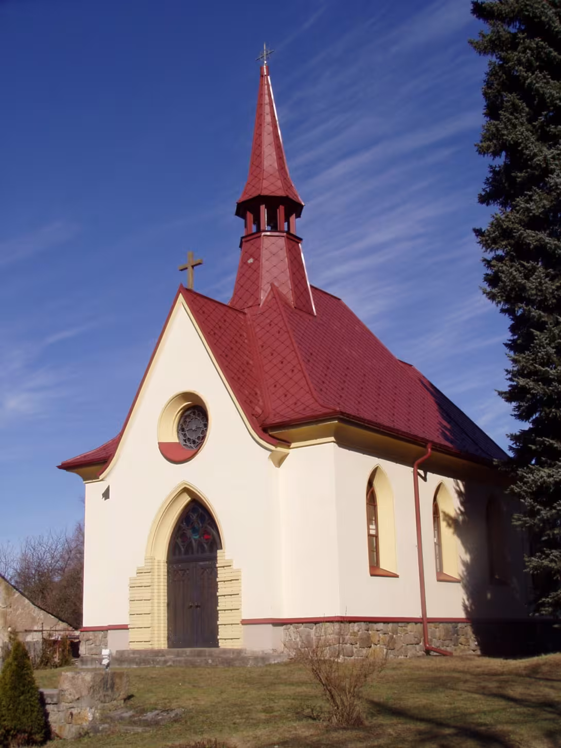 Dnešný pohľad – kaple Božského Srdce Páně (Vysokov)