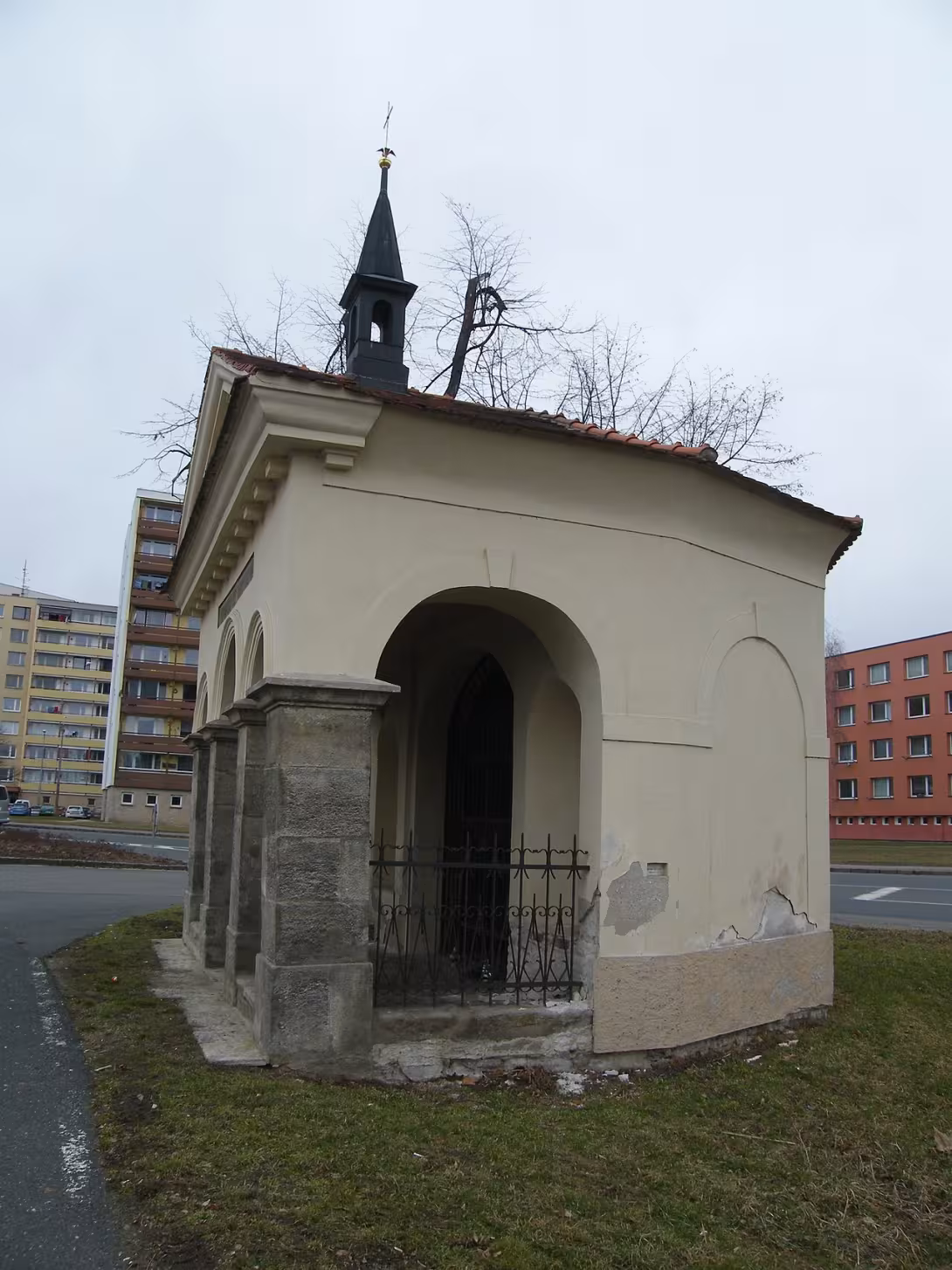 Dnešní pohled – kaple Na Studních