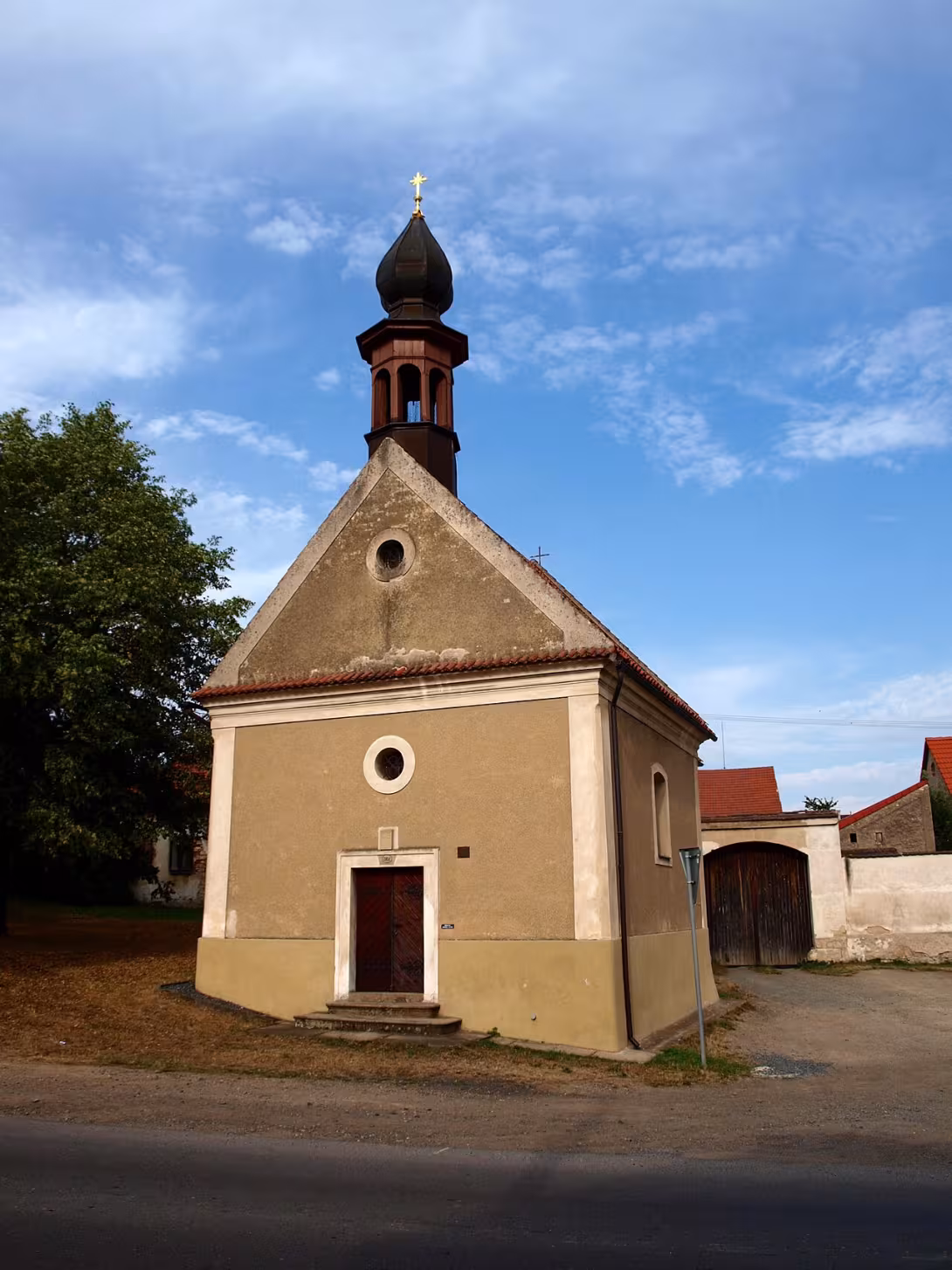 Dnešní pohled – kaple Nalezení svatého Kříže (Velká Dobrá)