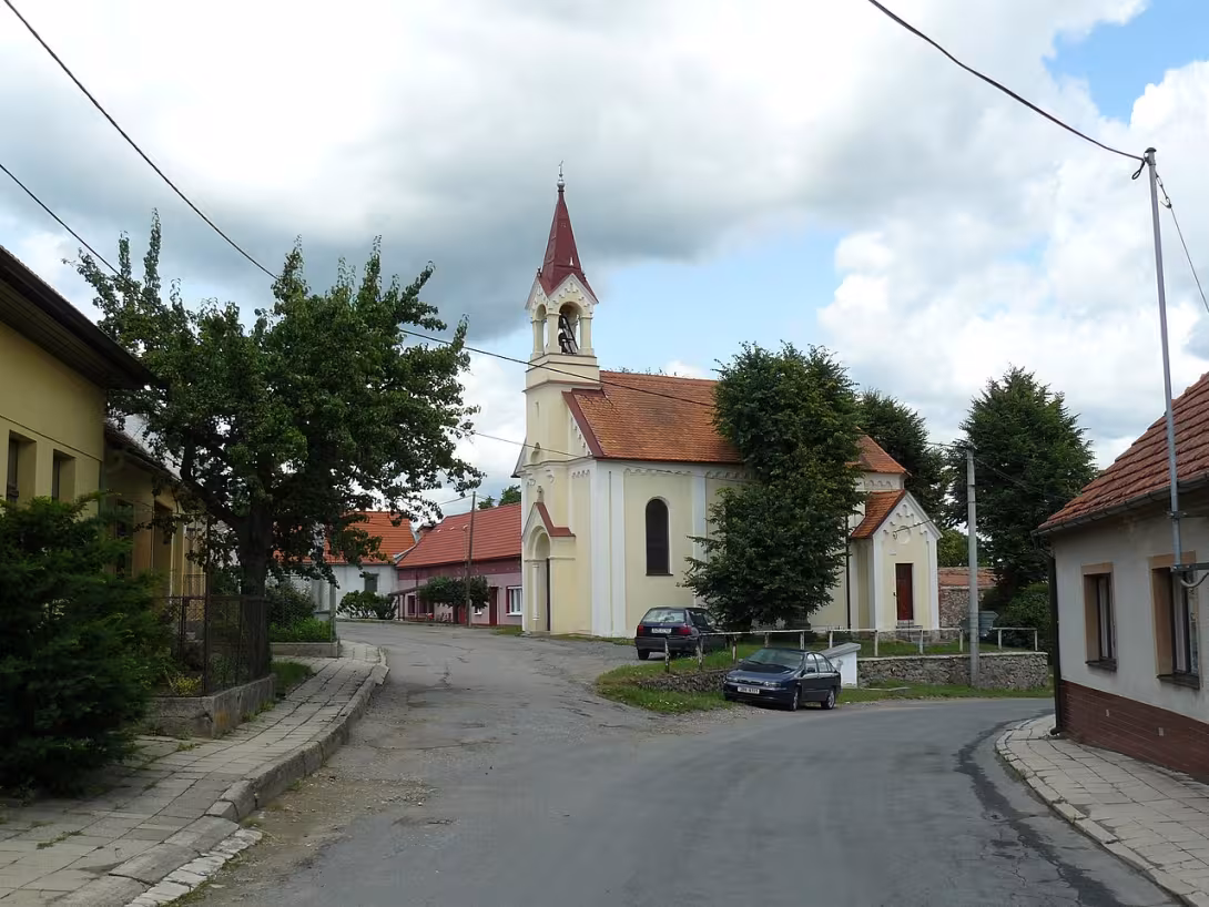 Dnešní pohled – kaple Narození Panny Marie (Polánka)