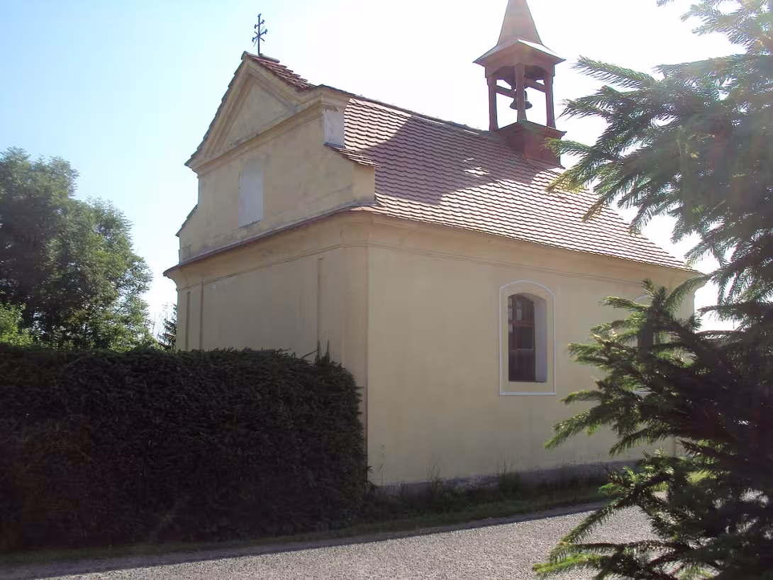 Dnešní pohled – kaple Nejsvětější Trojice (Zahrádky)