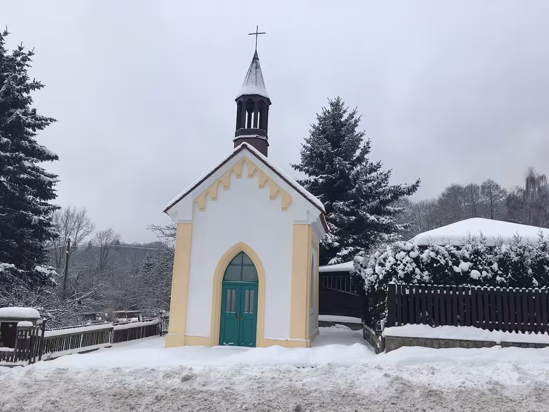 Dnešní pohled – kaple Panny Marie (Telnice)