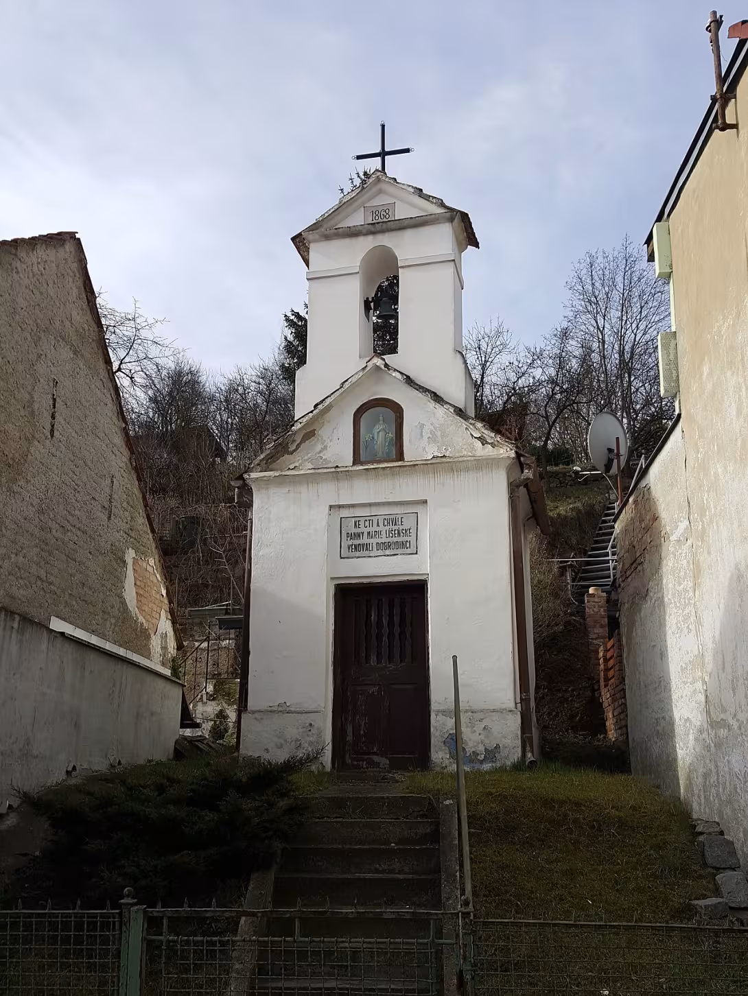 Dnešní pohled – kaple Panny Marie Líšeňské