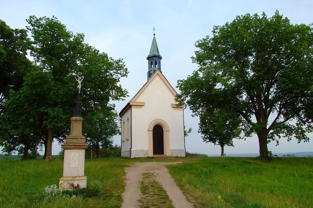 Dnešní pohled – kaple Panny Marie Pomocnice (Líšeň)