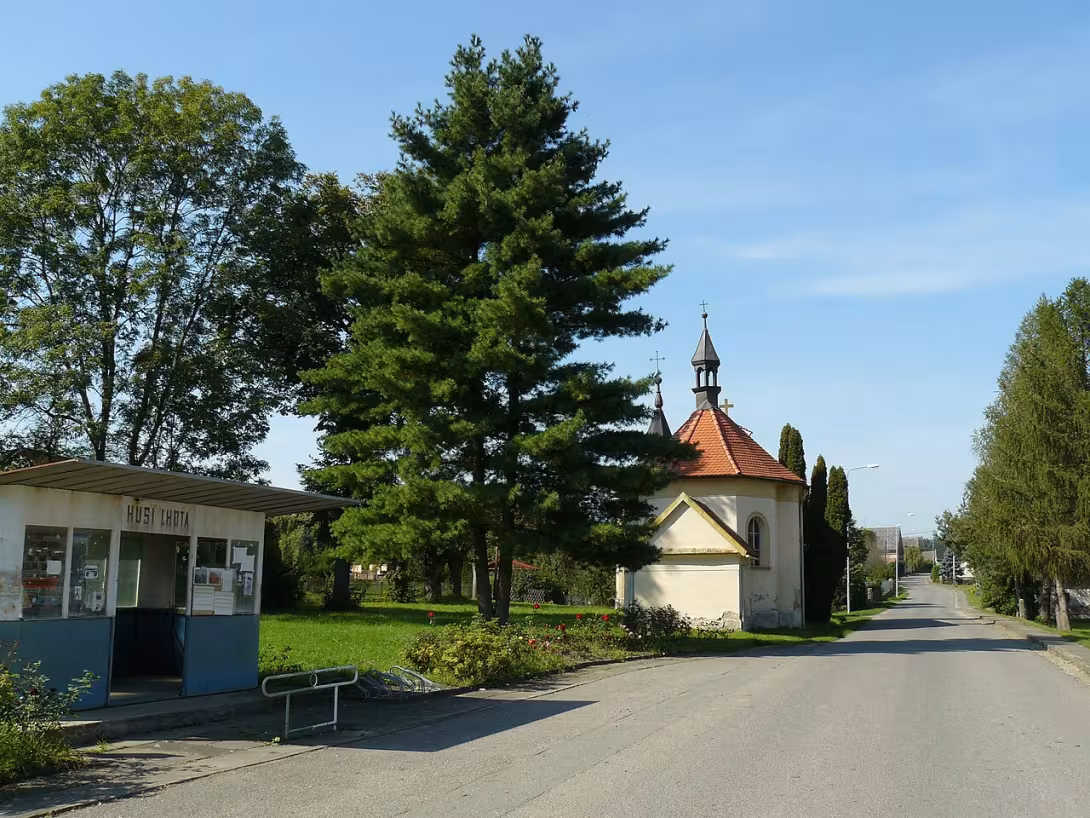 Dnešní pohled – kaple svaté Anny (Husí Lhota)