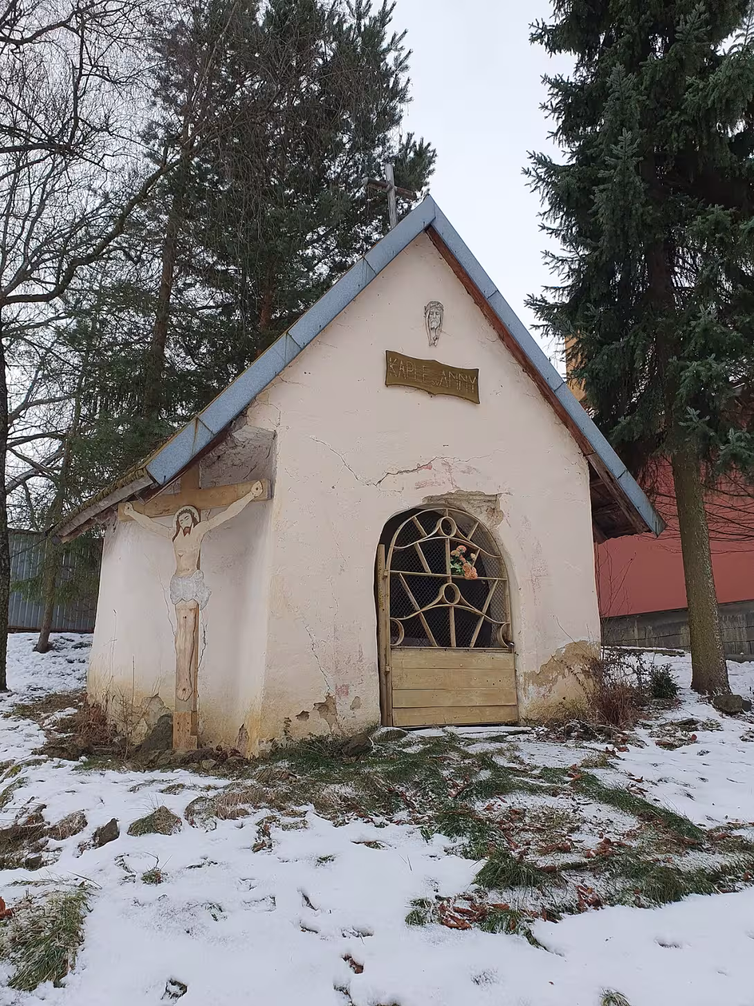 Dnešní pohled – kaple svaté Anny (Horní Domaslavice)