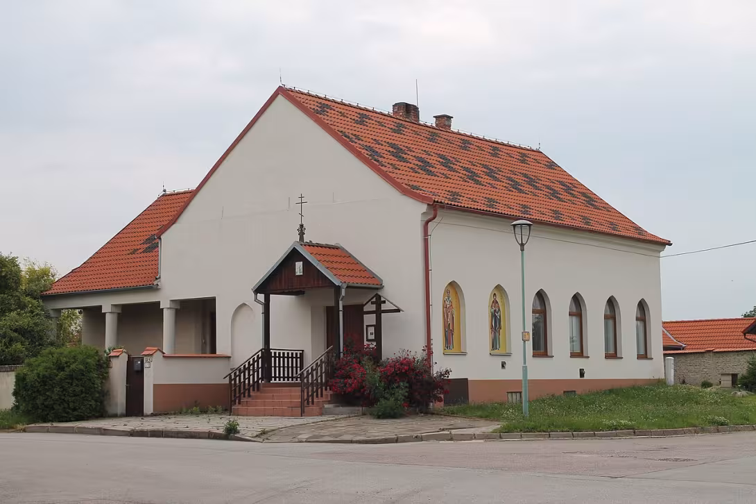 Dnešní pohled – kaple svatého Cyrila a Metoděje (Olbramovice)