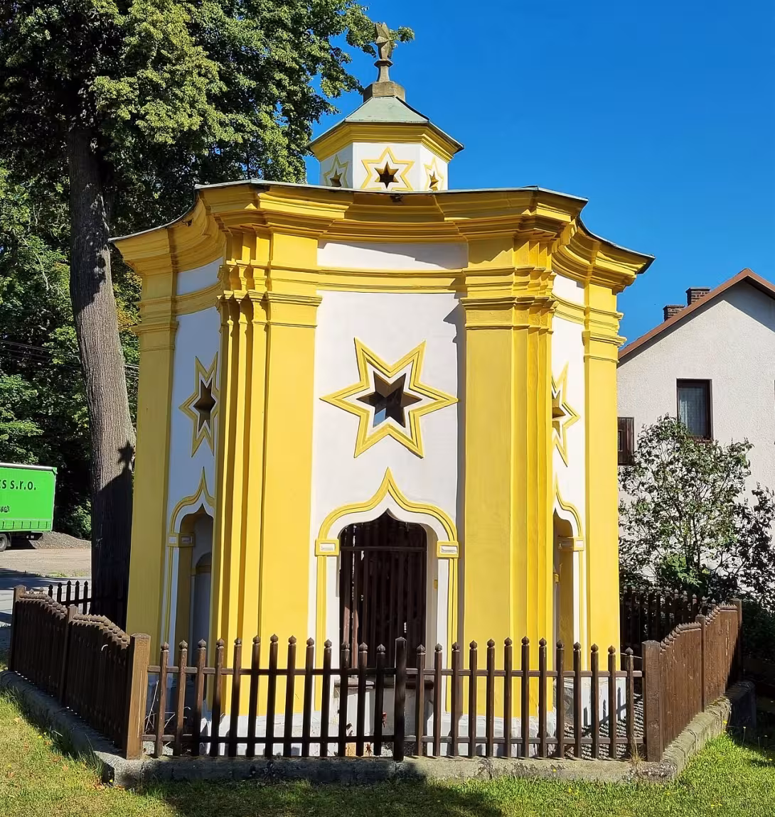 Dnešní pohled – kaple svatého Jana Nepomuckého (Běstvina)