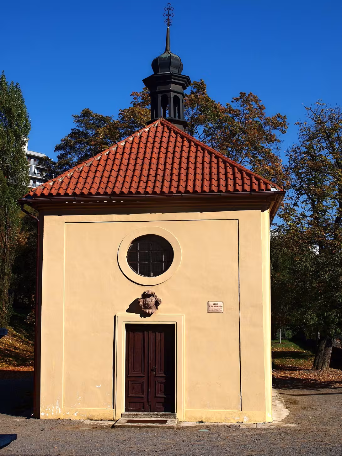 Dnešní pohled – kaple svatého Jana Nepomuckého (Radlice)