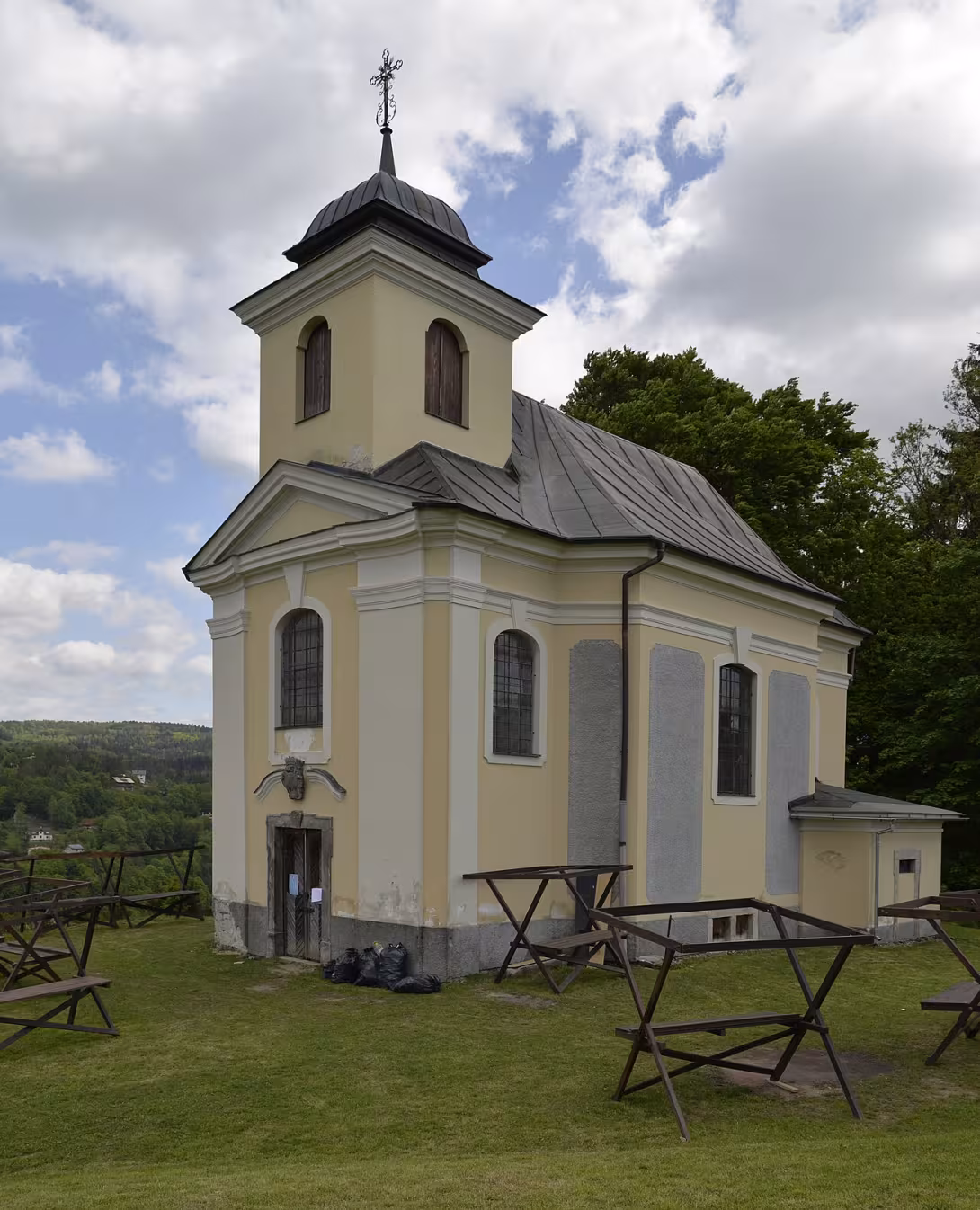 Dnešní pohled – kaple svatého Jana Nepomuckého (Železný Brod)