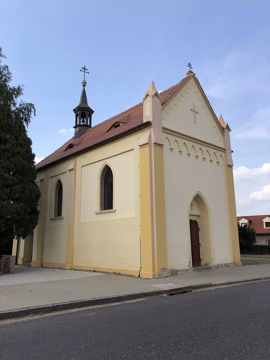 Dnešní pohled – kaple svatého Václava (Keblice)