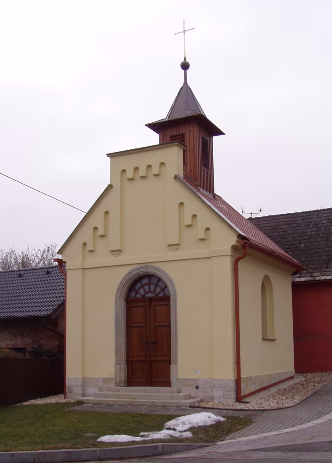 Dnešní pohled – kaple svatých Andělů Strážných (Říkov)