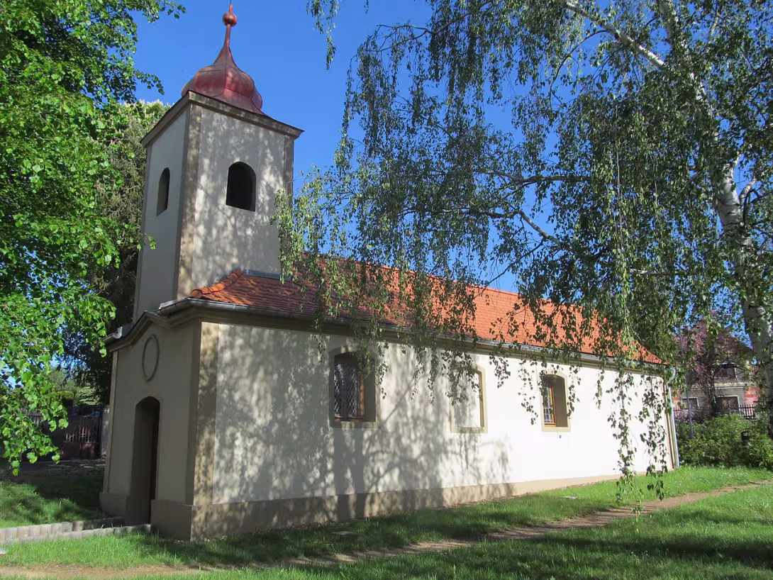 Dnešní pohled – kaple svatých Fabiána a Šebestiána v Žalanech