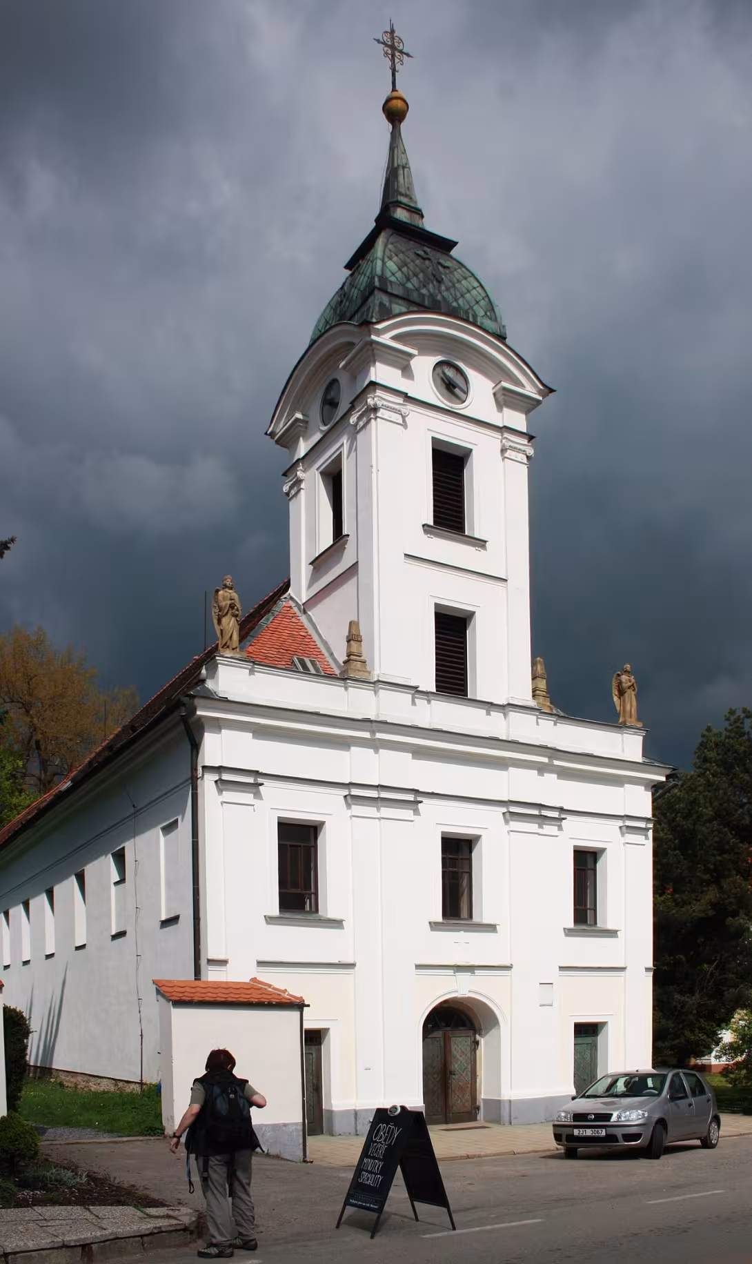 Dnešný pohľad – kostel Nalezení a Povýšení svatého Kříže