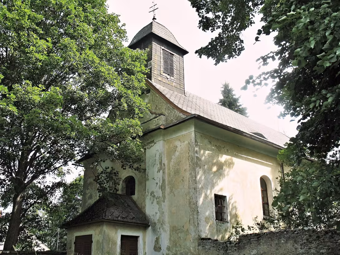 Today's view – kostel Nalezení svatého Kříže (Korkusova Huť)
