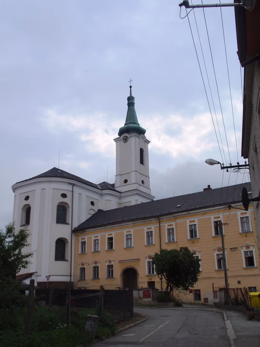 Dnešní pohled – kostel Nanebevzetí Panny Marie (Jevíčko)