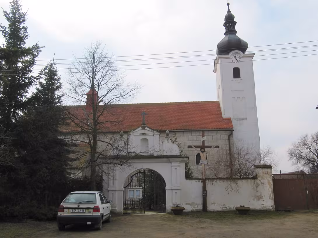 Dzisiejszy widok – kostel Nanebevzetí Panny Marie (Olbramkostel)