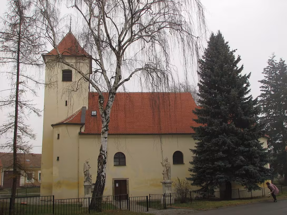 Heutige Ansicht – kostel Nanebevzetí Panny Marie (Mikulčice)