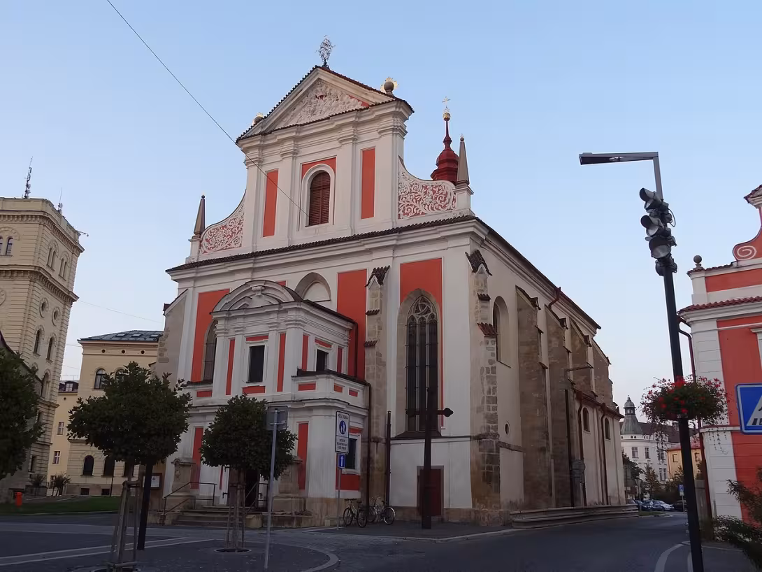 Dnešní pohled – kostel Nanebevzetí Panny Marie  v Mladé Boleslavi