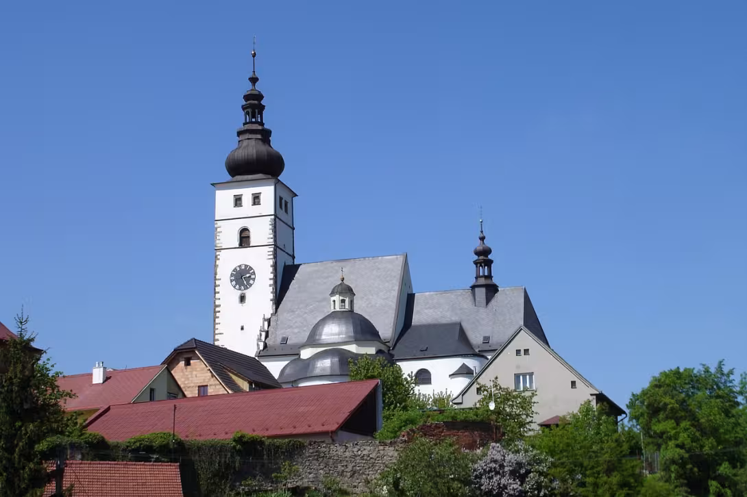 Dnešní pohled – kostel Narození Panny Marie (Příbor)